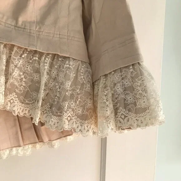 Robert RodriguezLace-Trimmed Tan Jacket